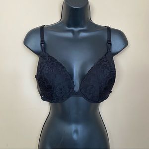 Victoria’s Secret Black Lace Push Up Bra 36D